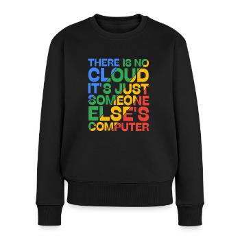 There Is No Cloud 19 - Women's Premium Organic Jumper - black - Front - Julia (174cm)