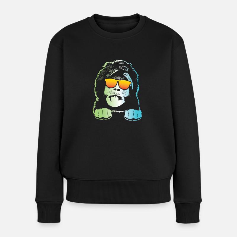Sheepadoodle Doodle Dog - Women's Premium Organic Jumper - black