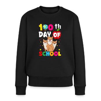 100 jours école école enfant école débutants chiens - Pull Premium bio Femme - noir - Devant - Julia (174cm)