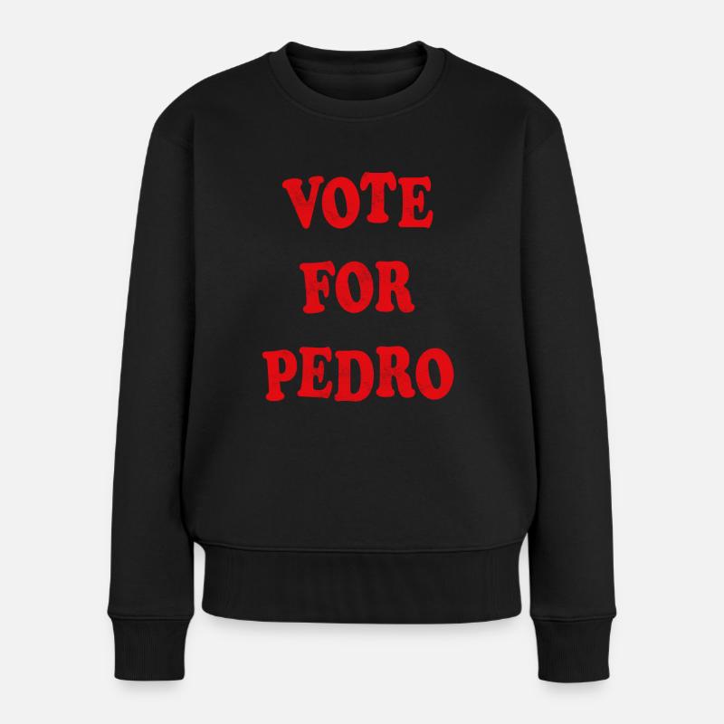 Votez pour Pedro - Pull Premium bio Femme - noir