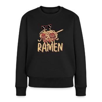 Dabbing Flying Spaghetti Monsters Pastafarian - Pull Premium bio Femme - noir - Devant - Julia (174cm)
