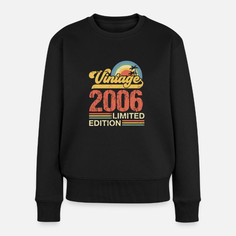 2006 - Frauen Premium Bio Pullover - Schwarz