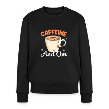 Coffee & Relaxation Caffeine Relax - Women's Premium Organic Jumper - black - Front - Julia (174cm)