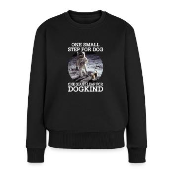 Maître Chien AstronautWalk - Pull Premium bio Femme - noir - Devant - Julia (174cm)