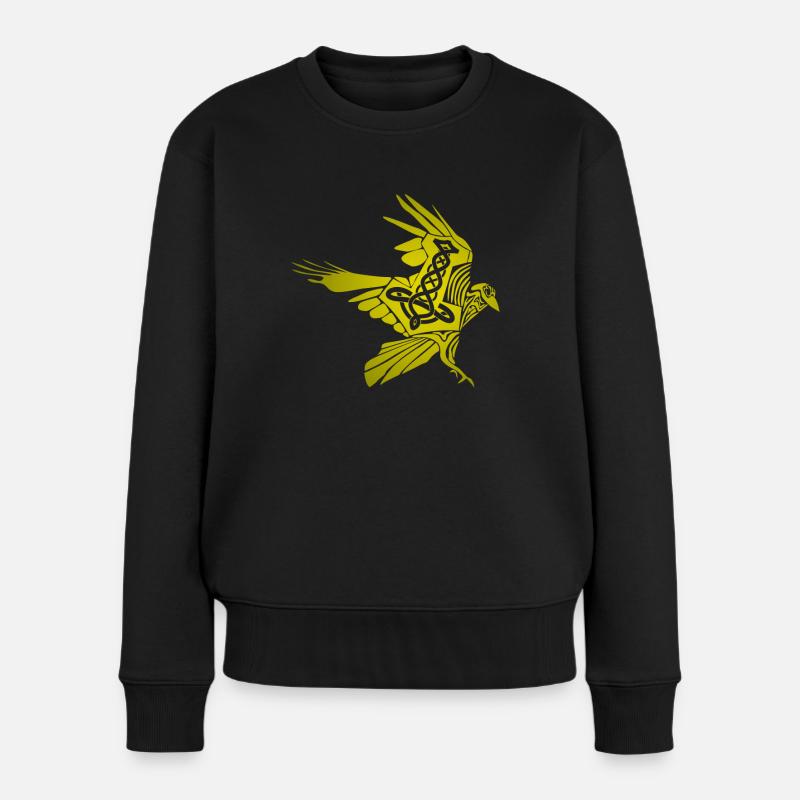 Raven Viking Ravens - Women's Premium Organic Jumper - black