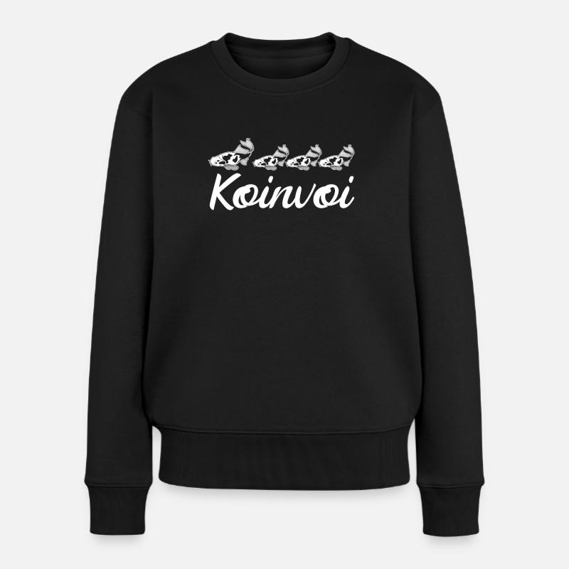 Koi Konvoi Karpfen Kois - Frauen Premium Bio Pullover - Schwarz