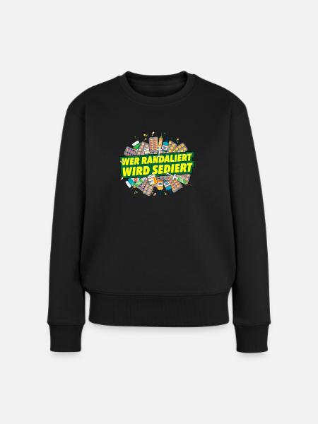 altenpflege sarkasmus pflegekräfte geschenkidee - Frauen Premium Bio Pullover - Schwarz