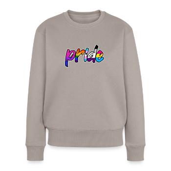 Pride - Women's Premium Organic Jumper - taupe - Front - Julia (174cm)