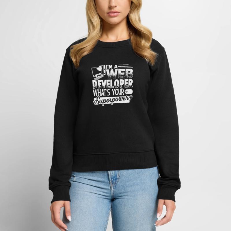 Web Developer Web Developer Superpower Women's Premium Organic Jumper