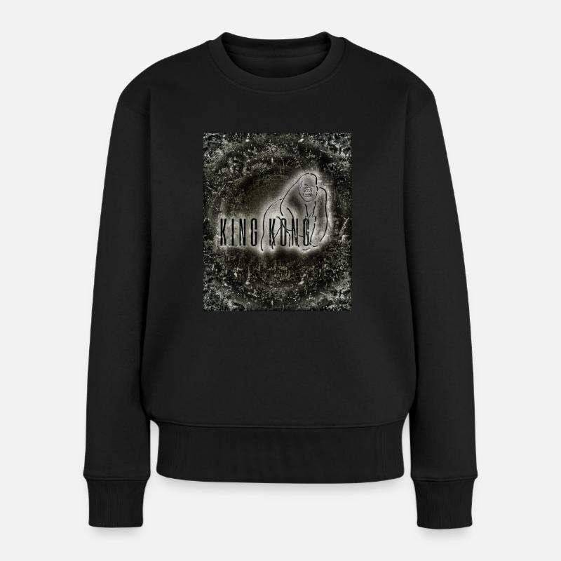 Jahrgang - Frauen Premium Bio Pullover - Schwarz