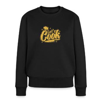Let's Cook Chefkoch Hobby Essen Küche - Frauen Premium Bio Pullover - Schwarz - Vorne - Julia (174cm)