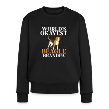 Beagle Cadeau Beagle Propriétaire - Pull Premium bio Femme - noir - Devant - Julia (174cm)