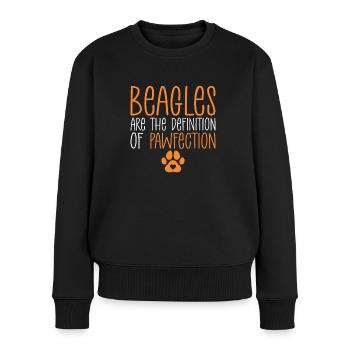 Beagle Cadeau Beagle Propriétaire - Pull Premium bio Femme - noir - Devant - Julia (174cm)