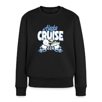 Kreuzfahrtreisende Kreuzfahrt Alaska Kreuzfahrt - Frauen Premium Bio Pullover - Schwarz - Vorne - Julia (174cm)