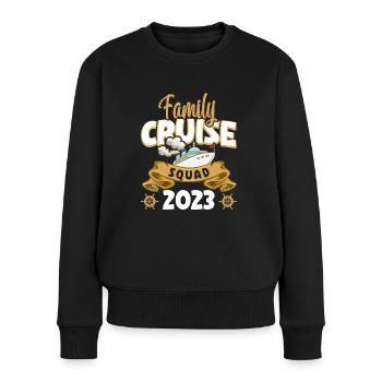 Kreuzfahrt Kreuzfahrtreisende Familie - Frauen Premium Bio Pullover - Schwarz - Vorne - Julia (174cm)
