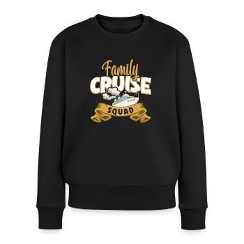 Kreuzfahrt Kreuzfahrtreisende Familie - Frauen Premium Bio Pullover - Schwarz - Vorne - Julia (174cm)
