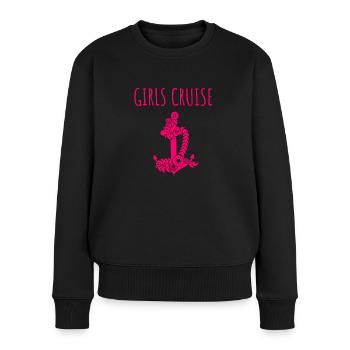 Mädchen Kreuzfahrt Geschenk Frau Kreuzfahrtreise - Frauen Premium Bio Pullover - Schwarz - Vorne - Julia (174cm)