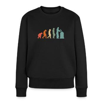 Bildhauer Handwerker Steinbildhauer Grabsteine - Frauen Premium Bio Pullover - Schwarz - Vorne - Julia (174cm)