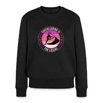 Color Guard Colorguard Flag - Frauen Premium Bio Pullover - Schwarz - Vorne - Julia (174cm)
