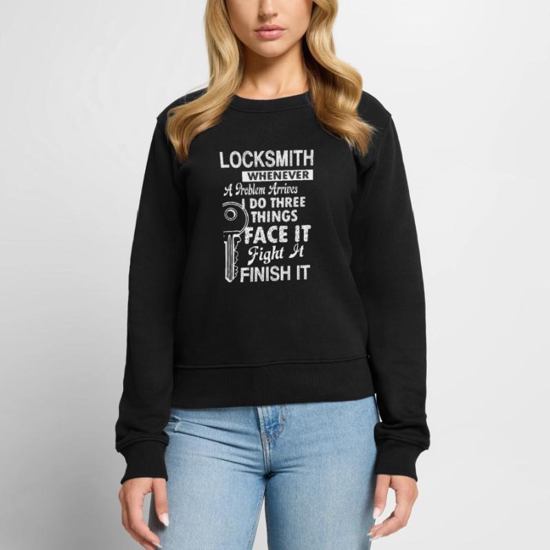 Locksmith Locksmith Solves Problem Women's Premium Organic Jumper