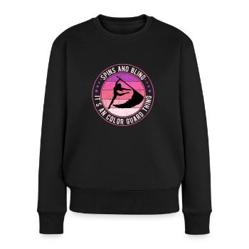 Color Guard Colorguard Farbwächter - Frauen Premium Bio Pullover - Schwarz - Vorne - Julia (174cm)