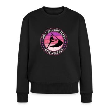 Color Guard Colorguard Farbwächter - Frauen Premium Bio Pullover - Schwarz - Vorne - Julia (174cm)