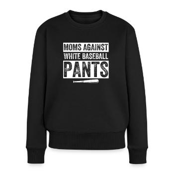 Mamans contre les pantalons de baseball blancs - Pull Premium bio Femme - noir - Devant - Julia (174cm)