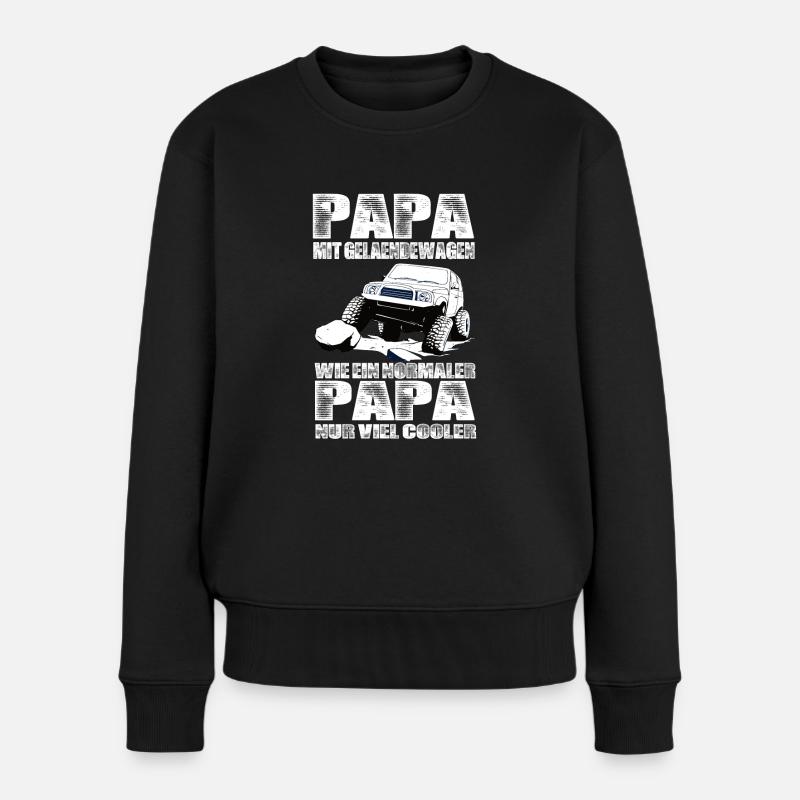Geländewagen - Frauen Premium Bio Pullover - Schwarz