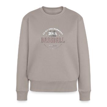 Es ist in meiner DNA ich muss zum BASEBALL - Frauen Premium Bio Pullover - Taupe - Vorne - Julia (174cm)