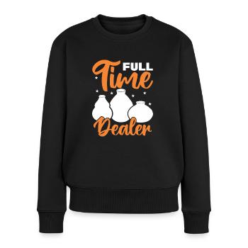 Töpfern Töpfer Töpferei Pottery - Frauen Premium Bio Pullover - Schwarz - Vorne - Julia (174cm)