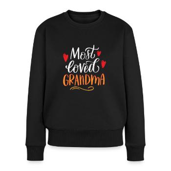 - Mom Mom Mom Mother's Day - Mother's Day Design - Women's Premium Organic Jumper - black - Front - Julia (174cm)