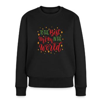Mom Mom Mom Mother's Day - Mother's Day Design - Women's Premium Organic Jumper - black - Front - Julia (174cm)
