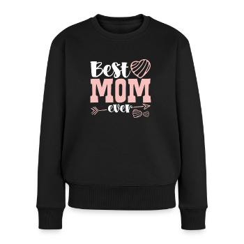 Meilleure mère de tous les temps - Pull Premium bio Femme - noir - Devant - Julia (174cm)
