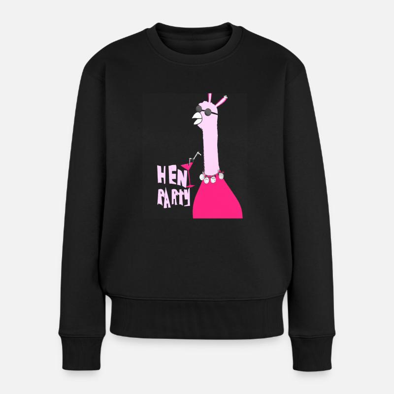 JGA Party Lustig Hochzeit - Frauen Premium Bio Pullover - Schwarz