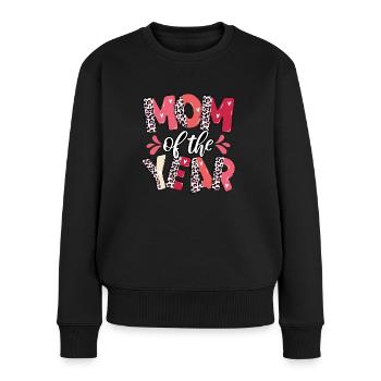 Mama Des Jahres - Frauen Premium Bio Pullover - Schwarz - Vorne - Julia (174cm)