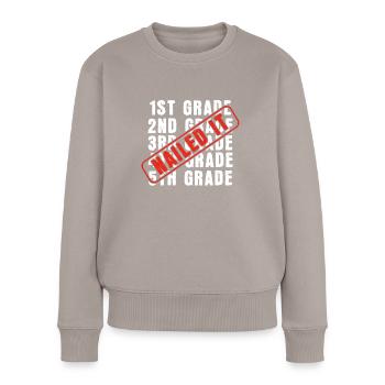 School Last Class Elementary Graduation Graduate - Women's Premium Organic Jumper - taupe - Front - Julia (174cm)