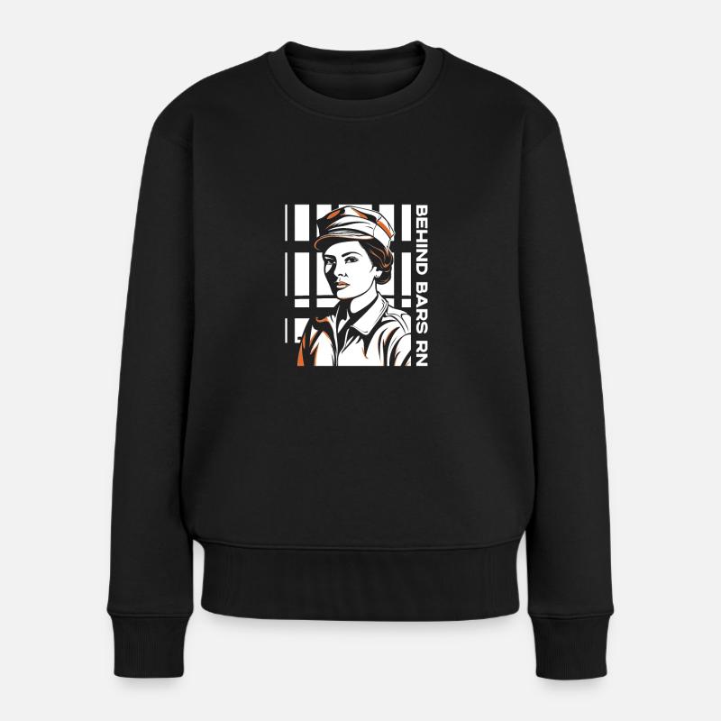 Derrière les barreaux Infirmière correctionnelle - Pull Premium bio Femme - noir