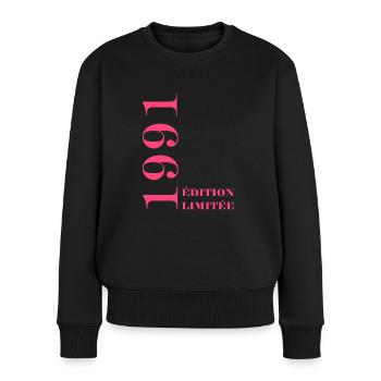 Edition limitée 1991 - Pull Premium bio Femme - noir - Devant - Julia (174cm)