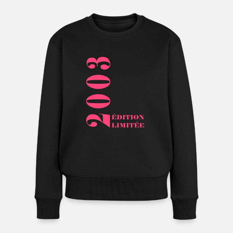 Edition limitée 2003 - Pull Premium bio Femme - noir