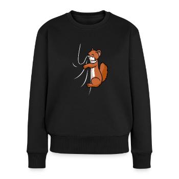 Biting Weasel - Women's Premium Organic Jumper - black - Front - Julia (174cm)
