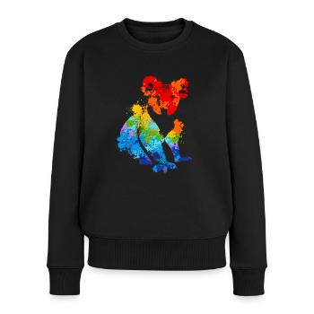 Koala Splash Art Animal Lover - Women's Premium Organic Jumper - black - Front - Julia (174cm)
