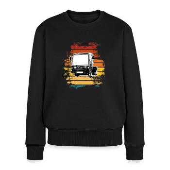Multicar M25 Multicar Neu Multricar Lastkraftwagen - Frauen Premium Bio Pullover - Schwarz - Vorne - Julia (174cm)