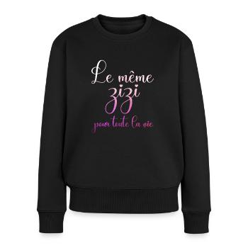 Humour EVJF Zizi Team Future Mariée Jeune Fille - Pull Premium bio Femme - noir - Devant - Julia (174cm)