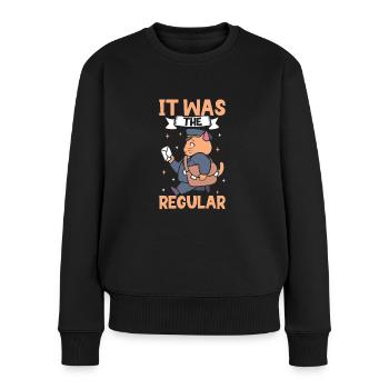 Postangestellte Postdame Postbote Post - Frauen Premium Bio Pullover - Schwarz - Vorne - Julia (174cm)