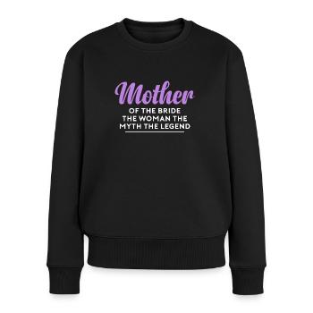 Brides Mom Mother Of The Bride Brautmutter Shirt - Frauen Premium Bio Pullover - Schwarz - Vorne - Julia (174cm)