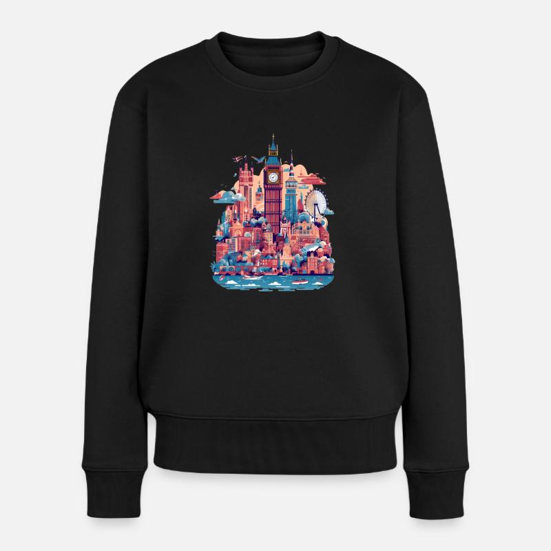 Londres - Pull Premium bio Femme - noir