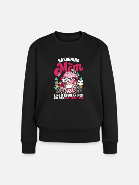 Gartenzwerg Gartenzwerge - Frauen Premium Bio Pullover - Schwarz