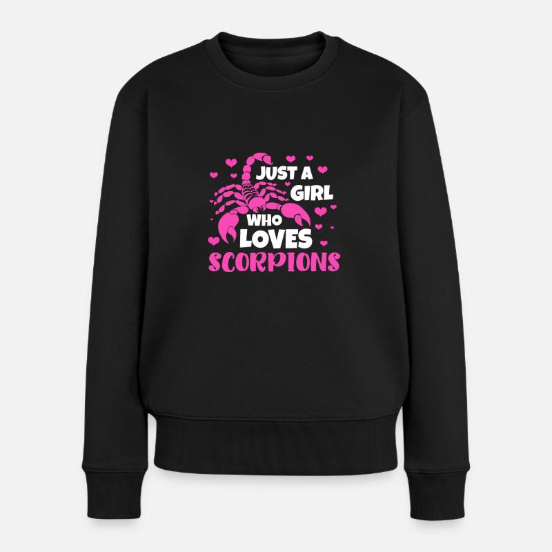 Scorpion - Frauen Premium Bio Pullover - Schwarz