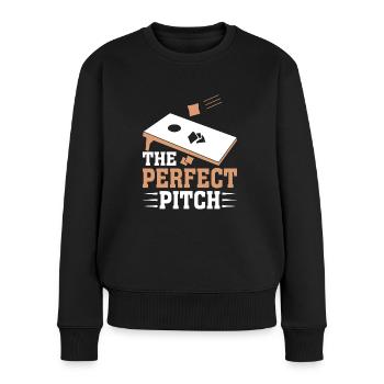 Cornhole Playing Field Hobby Blind Hole - Women's Premium Organic Jumper - black - Front - Julia (174cm)