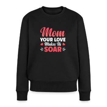 Your love makes us ascend - Women's Premium Organic Jumper - black - Front - Julia (174cm)